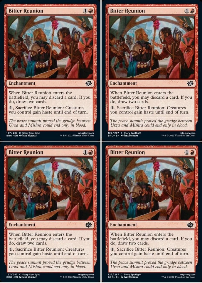 MTG - 4x BITTER REUNION - The Brothers' War (C) - Image 1 of 1