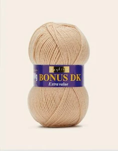 Sirdar Hayfield Bonus DK Double Knitting Yarn Wool 100g - 598 Champagne - Picture 1 of 1