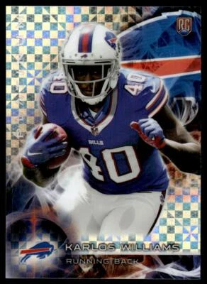 2015 Topps Platinum 129 Karlos Williams Buffalo Bills RC X-Fractor - Image 1 of 2