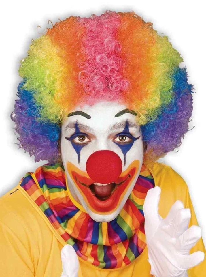 Forum Novelties Rainbow Clown Afro Wig Costume Accessory
