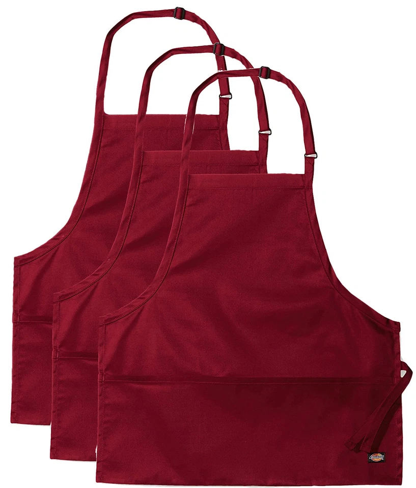 3-PACK Dickies Chef Apron 26" Long, Adjustable Neck and Pocket DC520 - Image 1 of 1