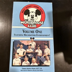 The Mickey Mouse Club Volume One 1 Walt Disney Home Video VHS Vintage 3 Episodes - Picture 1 of 4