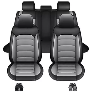 For 2000-2024 Nissan Sentra Kicks PU Leather 5-Seat Car Cover Full Set Protector - Foto 1 di 13