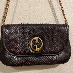 ❤️ RARE Gucci Vintage Python Mormont Shoulder Bag •K• - Picture 1 of 17