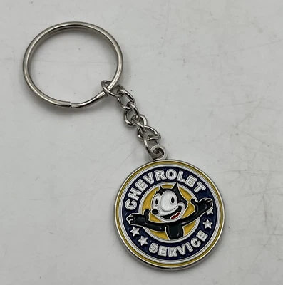 Chaveiro Felix Chevrolet placa de serviço Chevy metal esmalte hot rod sinalização chaveiro - Imagem 1 de 4