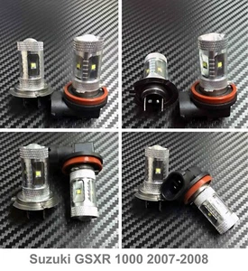 Faro LED HID de alta potencia H7 H9 bombillas luces para Suzuki GSXR 1000 2007-2008 - Imagen 1 de 2