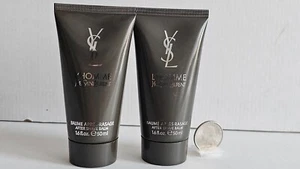 Yves Saint Laurent YSL L'Homme After Shave Aftershave Balm 50ml 1.6oz 2 PIECES - Picture 1 of 13
