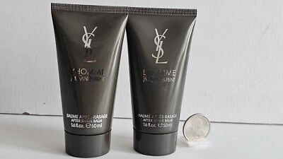 Yves Saint Laurent YSL L'Homme 剃须后水润肤霜 50 毫升 1.6 盎司 2 件 — 第 1/4 张图片