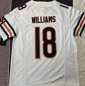 Maglia XL Caleb Williams #18 Vapor FUSE bianca Elite qualità Chicago Bears - Foto 1 di 12