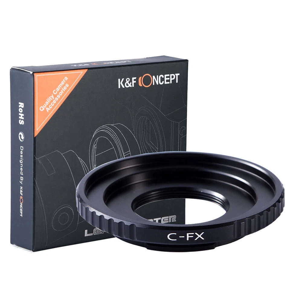 K&F Concept adapter for C Mount Movie lens to Fujifilm X-Pro2 X-A1 X-T10 camera - Image 1 of 4