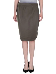 Andrea Mare Rock knielang grün reine Schurwolle mit Linie Größe 46 Xl Vintage - Bild 1 von 11