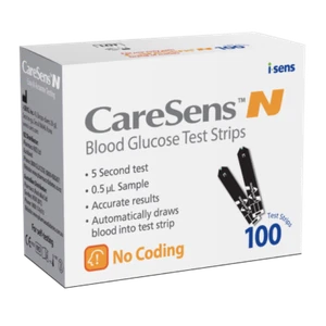 Caresens N Blood Glucose Test Strips 100 Tests