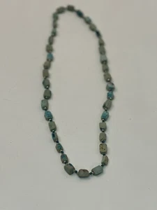 Collana ceramica vintage revival egiziano scarabeo faience - Foto 1 di 5