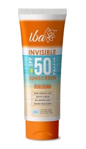 Iba Invisible Spf 50 Sunscreen Pa++++With Matte Finish For All Skin Types 100gm - Picture 1 of 3