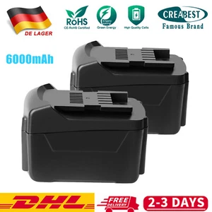 2x 6.0Ah Li-ion Akku Für Metabo 14.4V 6.25454 6.25458 C98116 BS14.4Li SSW14.4LT - Bild 1 von 15