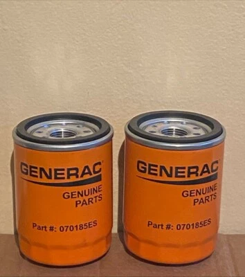 2 PACK- GENERAC, Oil filter, Part# 070185E 070185ES - Image 1 of 2