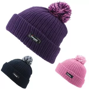 Gorro para niños Bobble Sombrero Thinsulate Lanza Revestimiento Pom Invierno Cálido Gorra Niños Pom - Imagen 1 de 10