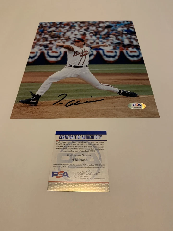 TOM GLAVINE Signed Autograph Auto 8x10 Picture Photo Atlanta Braves Mets PSA/DNA - Image 1 of 1