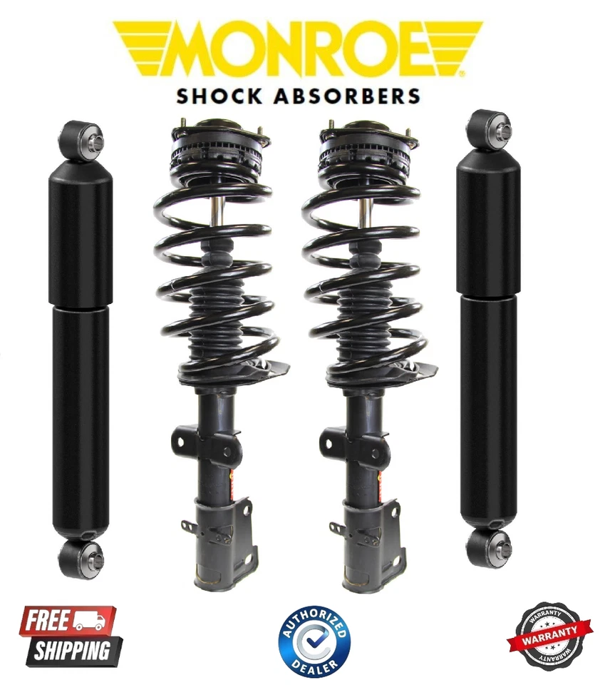 Muelle helicoidal delantero completo Monroe y amortiguador trasero para Dodge Grand Caravan 08-11 Foto 1 de 1