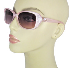 GUESS Cat Eye Sunglasses Translucent Pink Pearl Frame Rhinestones GO0008-72T