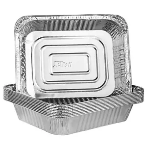 Disposable 9 X 13 Aluminum Foil Pans Half Size Deep Steam Table Bakeware Cookwar - Picture 1 of 7