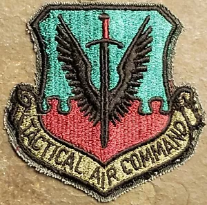 USAF Air Force Tactical Air Command TAC Insignia Badge Patch Subdued Obsolete - Picture 1 of 2