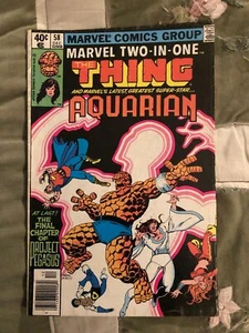 MARVEL TWO-IN-ONE #58 (1979-12) Thing & Aquarian Giant-Man Quasar Klaw Perez  - Picture 1 of 6
