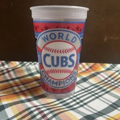 Copa de plástico MLB Campeón Mundial de los Cachorros 2016 Foto 1 de 4