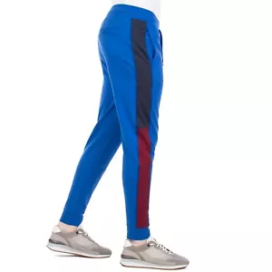 New Hugo Boss mens blue red tracksuit sports lounge wear pants bottoms Medium M - Picture 1 of 12