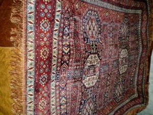 ALFOMBRA DE MANTEL ANTIGUA ÚNICA - Multicolor talla 63 ''/79 '' 1900-1939 i - Imagen 1 de 12