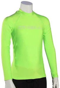 O'Neill Kid's Basic Skins LS Rash Guard - Lime - New - Picture 1 of 1