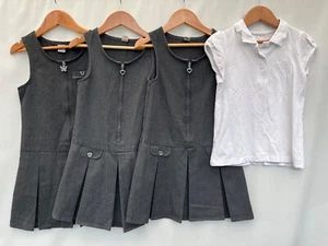 Girls School Uniform Bundle Age 6 Dresses Tops TU - Picture 1 of 6
