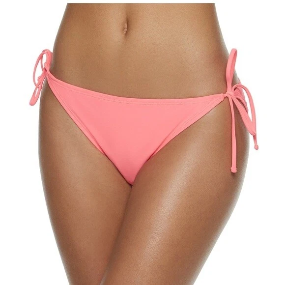NWOT Breaking Waves Coral Side Tie Cheeky Bikini Swim Bottoms #95506 - Image 1 of 1