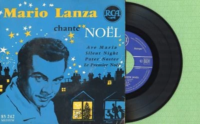 MARIO LANZA / Chante Noel - Ave Maria / RCA 85.242 Press France 1959 EP EX - Image 1 of 4