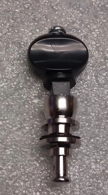 Single Grover Champion Banjo Pegs Nickel Black button 1 Tuner - Image 1 of 2