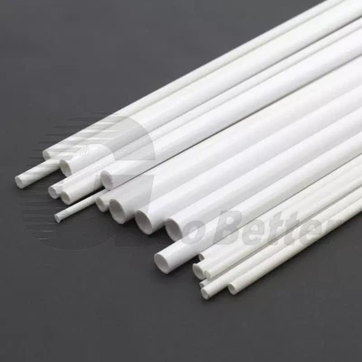 Tubo ABS bianco tubo in plastica tubo tondo 250 mm x Φ3/4/5/6/8/10 mm modello fai da te - Immagine 1 di 4