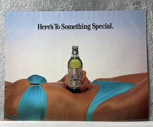 Special Export Beer Poster Vtg. ©1987 Here's To Something Special Bikini Girl - Picture 1 of 6