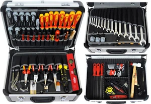FAMEX 418-88 Profi Werkzeugkoffer mit Werkzeug Set Werkzeugkasten Werkzeugkiste - Bild 1 von 8