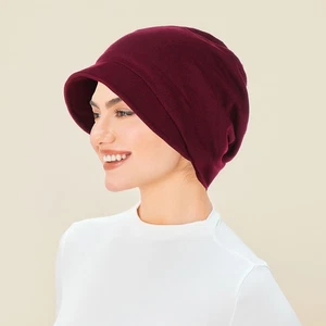Damen Hijab muslimischer Turban Haarausfall Kopfbedeckung Chemo Cacner Mütze Kappe einfarbig - Bild 1 von 24