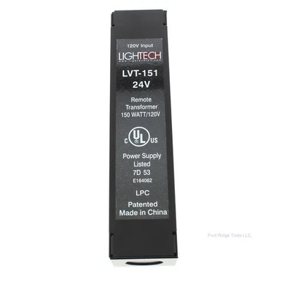 Transformador remoto electrónico Lightech LVT-151R negro 150W/120V entrada salida 24V Foto 1 de 4
