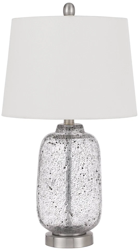 Abajur de mesa Solaro transparente vidro semeado - Imagem 1 de 1