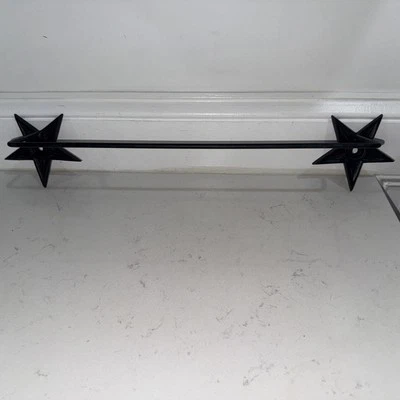 Toallero estrella primitiva de granja vintage Foto 1 de 4