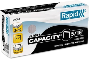 Rapid High Capacity Staples, 5/16-Inch, 5,000 Per Box (90003) Silver  - Picture 1 of 1