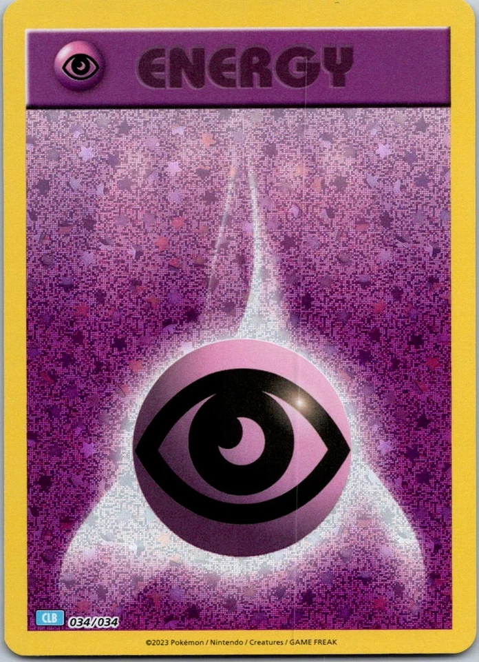 Holo Foil Basic Psychic Energy 034/034 Classic Collection Trading Card Game Clas - Image 1 of 2