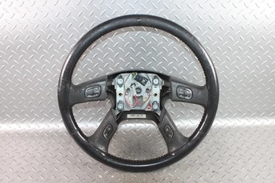 03-07 Hummer H2 *WORN* Black Leather Driver Column Steering Wheel OEM Factory OE Foto 1 de 4
