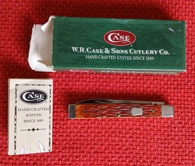 Navaja de bolsillo Case Brothers 6185 SS Doctors DR ámbar, 2001 nueva de stock Foto 1 de 4