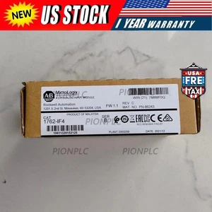AB 1762-IF4 MicroLogix 4 CH Analog Input Module New Factory Sealed US - Picture 1 of 3