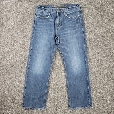 American Eagle Jeans Mens 31x30 Blue Medium Wash Loose Baggy Denim Pants AE Y2K - Image 1 of 4