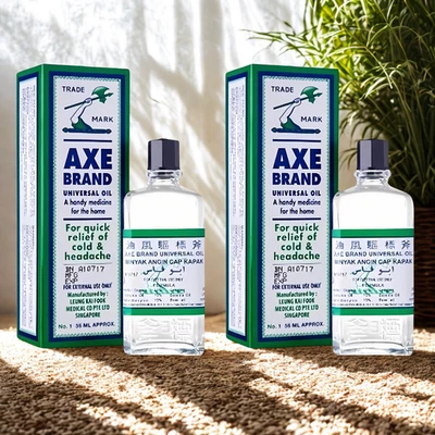2 X Aceite Medicinal Universal Marca Hacha 56 ml Alivio de Picaduras de Insectos Dolor de Cabeza Frío Foto 1 de 4