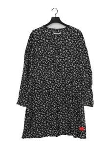 Calvin Klein Women's Midi Dress XL Black 100% Viscose A-Line - Picture 1 of 5